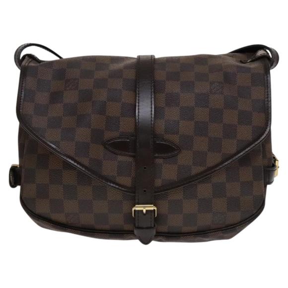 Louis Vuitton Saumur 30 Brown Canvas shoulder - Picture 1 of 10